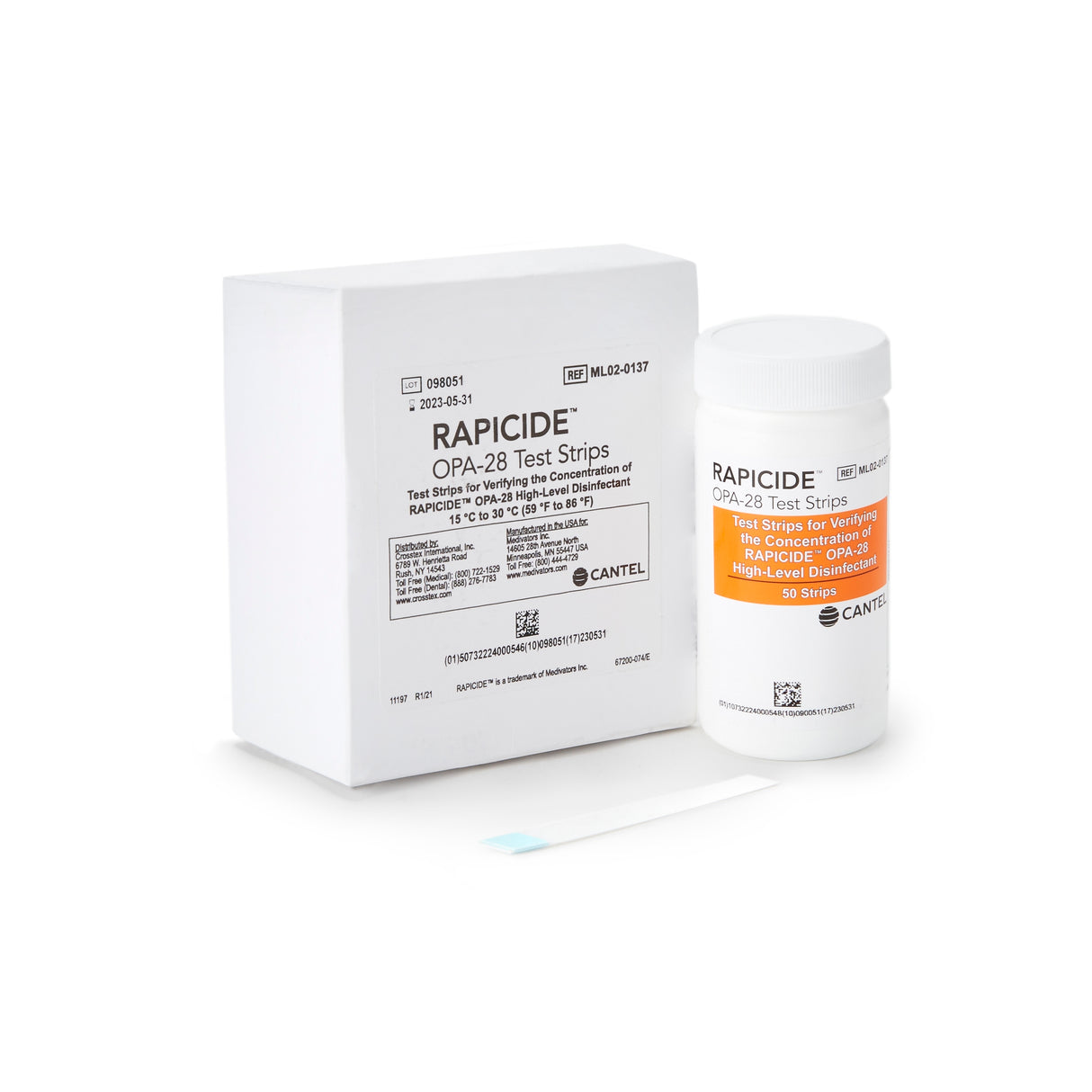 Rapicide™ OPA/28 Concentration Indicator Test Strips for MRC Verification - BeHope