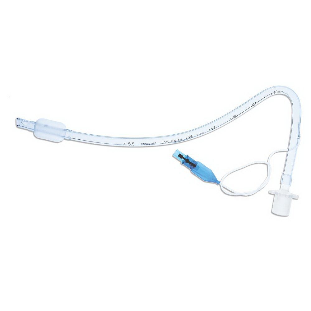 Cuffed Endotracheal Tube SunMed® 290 mm Length Curved 26 Fr. Adult Murphy Eye - BeHope