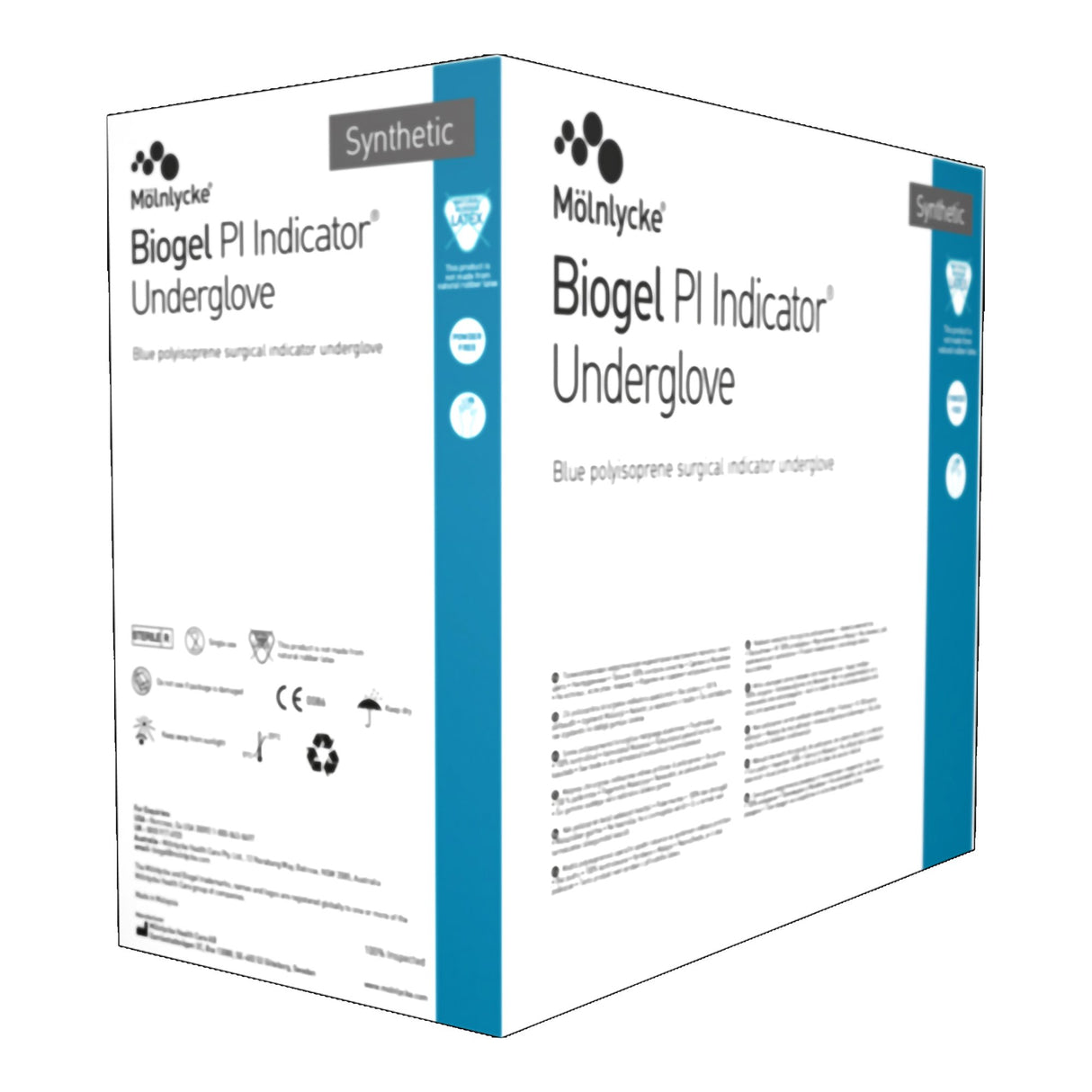 Surgical Underglove Biogel® PI Indicator® Underglove Size 9 Sterile Polyisoprene Standard Cuff Length Smooth Blue Chemo Tested - BeHope