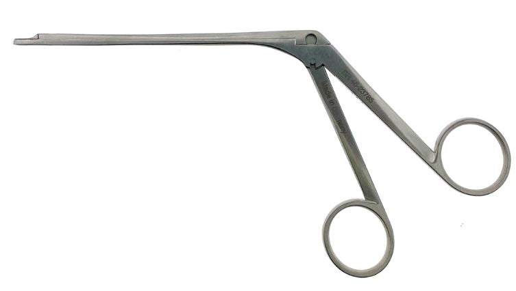 Thru-Cut Forceps BR Surgical Weil-Blakesley 7-1/2 Inch Length OR / Surgical Grade German Stainless Steel NonSterile NonLocking Finger Ring Handle Straight 4 mm Fenstrated Jaw - BeHope
