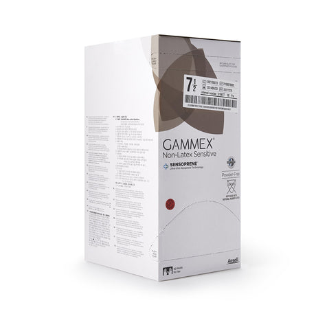 Surgical Glove GAMMEX® Non-Latex Sensitive Size 7.5 Sterile Polychloroprene Standard Cuff Length Micro-Textured Cream Chemo Tested - BeHope