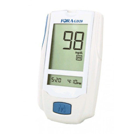 Blood Glucose Meter Fora® G20 Quick Accurate No Coding Required - BeHope