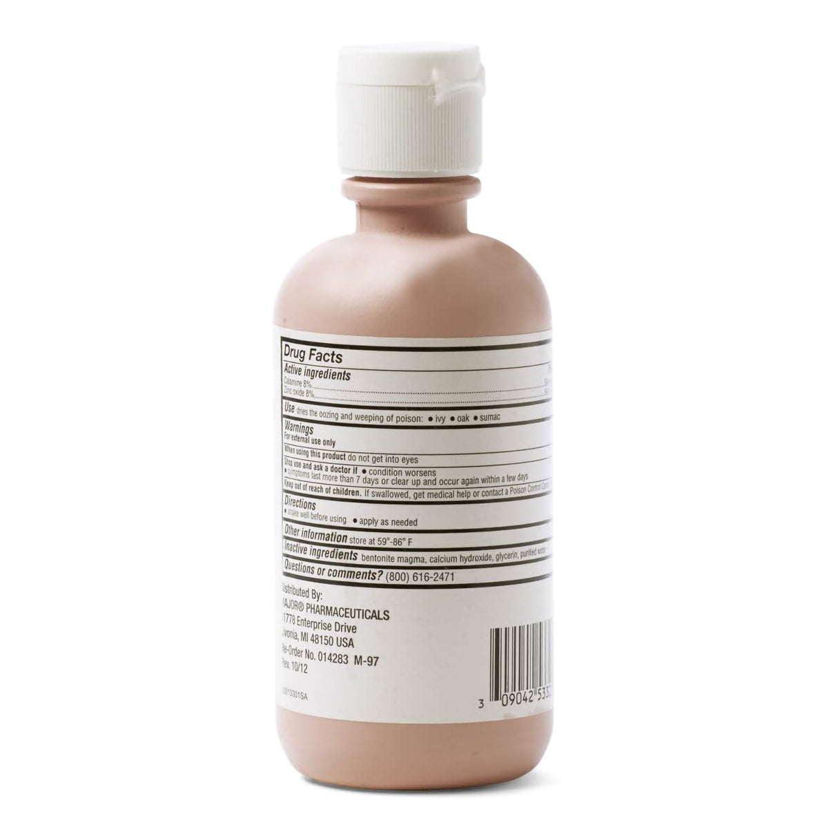 Itch Relief Major® Calamine 8% Strength Lotion 177 mL Bottle - BeHope