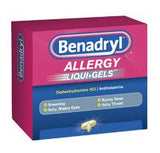 Allergy Relief Benadryl® 25 mg Strength Capsule 24 per Box - BeHope