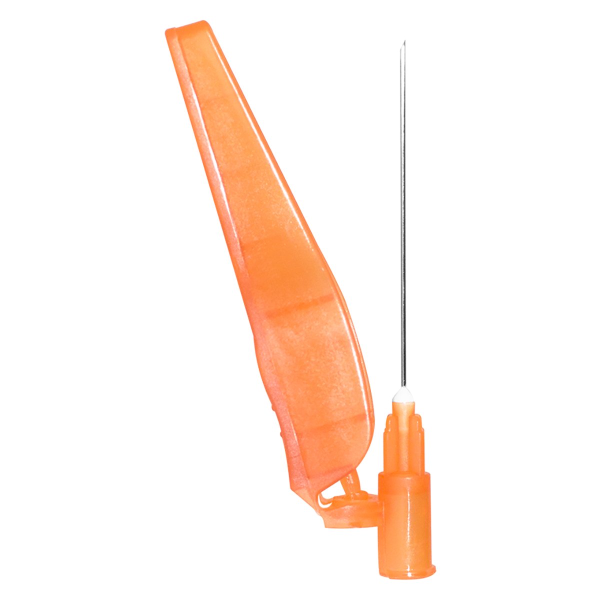 Safety Hypodermic Needle Sol-Care® 1-1/2 Inch Length 25 Gauge Regular Wall Hinged Safety Needle - BeHope