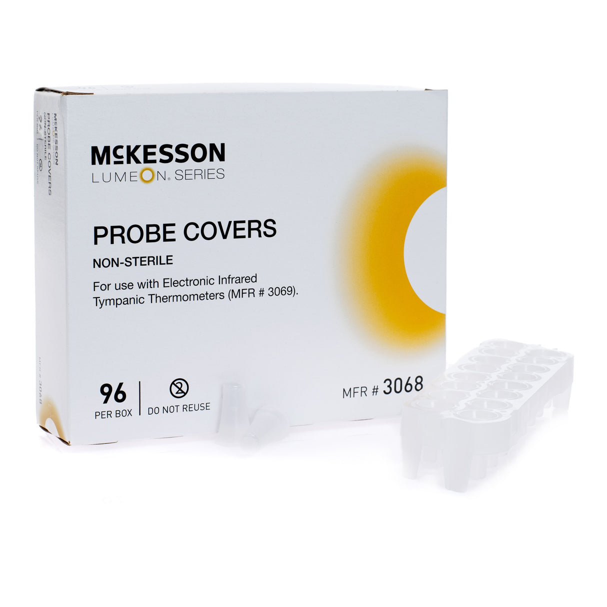 Tympanic Thermometer Probe Cover McKesson LUMEON™ For use with Tympanic Thermometers 96 per Box - BeHope