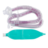 Universal Flex2® Anesthesia Breathing Circuit Coaxial Tube 108 Inch Tube Single Limb Adult 3 Liter Bag Single Patient Use - BeHope