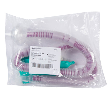 Universal Flex2® Anesthesia Breathing Circuit Coaxial Tube 108 Inch Tube Single Limb Adult 3 Liter Bag Single Patient Use - BeHope