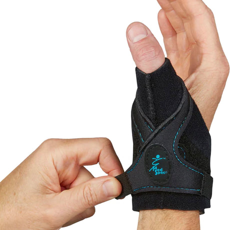Thumb Stabilizer CMC-X™ Medium X Strap Closure Left or Right Hand Black - BeHope