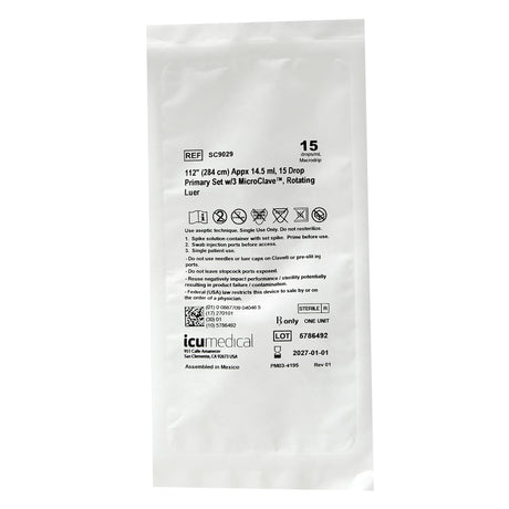 Primary IV Administration Set Bravo 24® Gravity System for Fluid Administration - BeHope