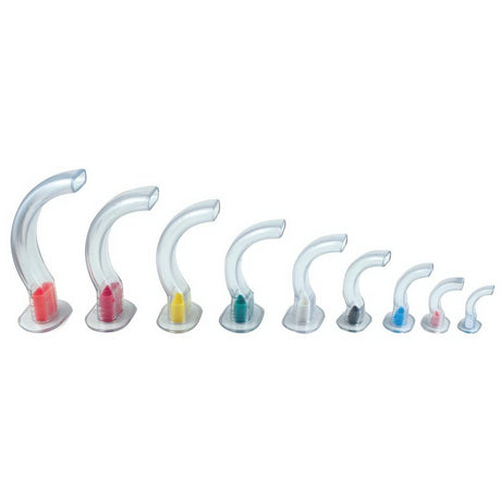 Sunmed® Guedel Oropharyngeal Airway Soft Clear PVC Built-in Bite Block Nonsterile - BeHope