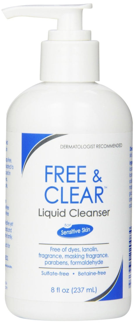 Free & Clear® Liquid Cleanser Soap Free Unscented Pump Bottle - BeHope