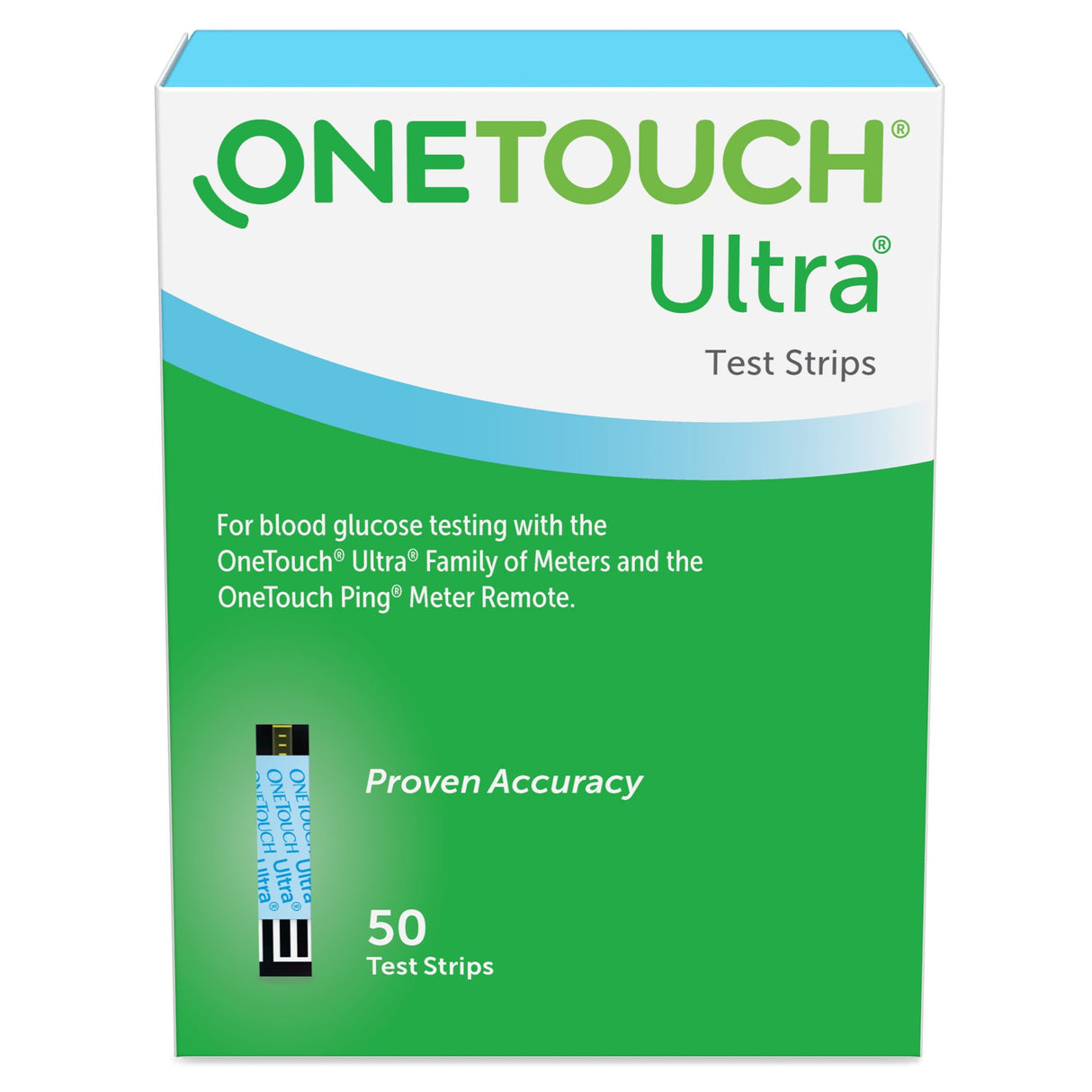 Blood Glucose Test Strips OneTouch® Ultra® Blue 50 Strips per Pack - BeHope