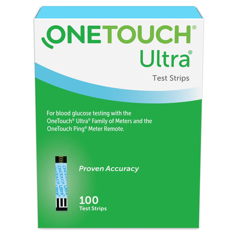 Blood Glucose Test Strips OneTouch® Ultra® Blue 100 Strips per Pack - BeHope