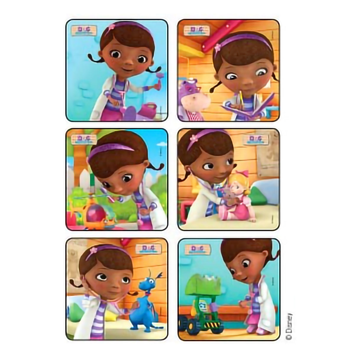 Disney® 75 per Pack Doc McStuffins Sticker 2-1/2 Inch - BeHope