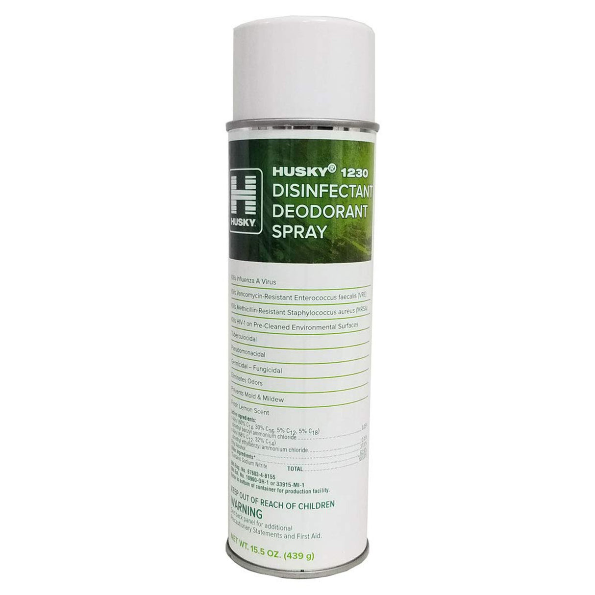 Surface Disinfectant Husky® 1230 Alcohol Based Aerosol Spray Liquid 15.5 oz. Can Lemon Scent NonSterile - BeHope