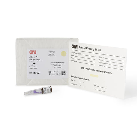 3M Attest Super Rapid Readout Biological Indicator Steam Challenge Pack - BeHope