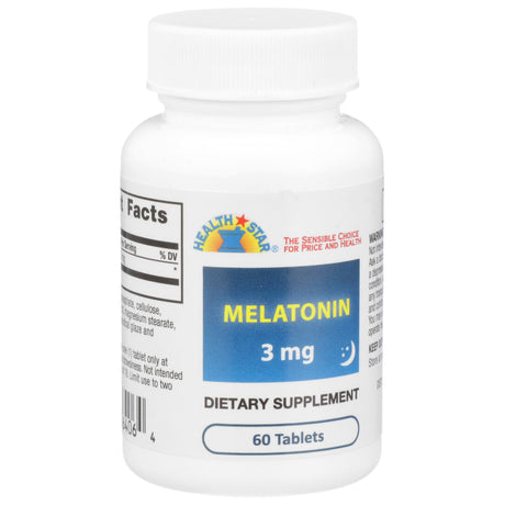 Melatonin Natural Sleep Aid Health Star® Tablets - BeHope
