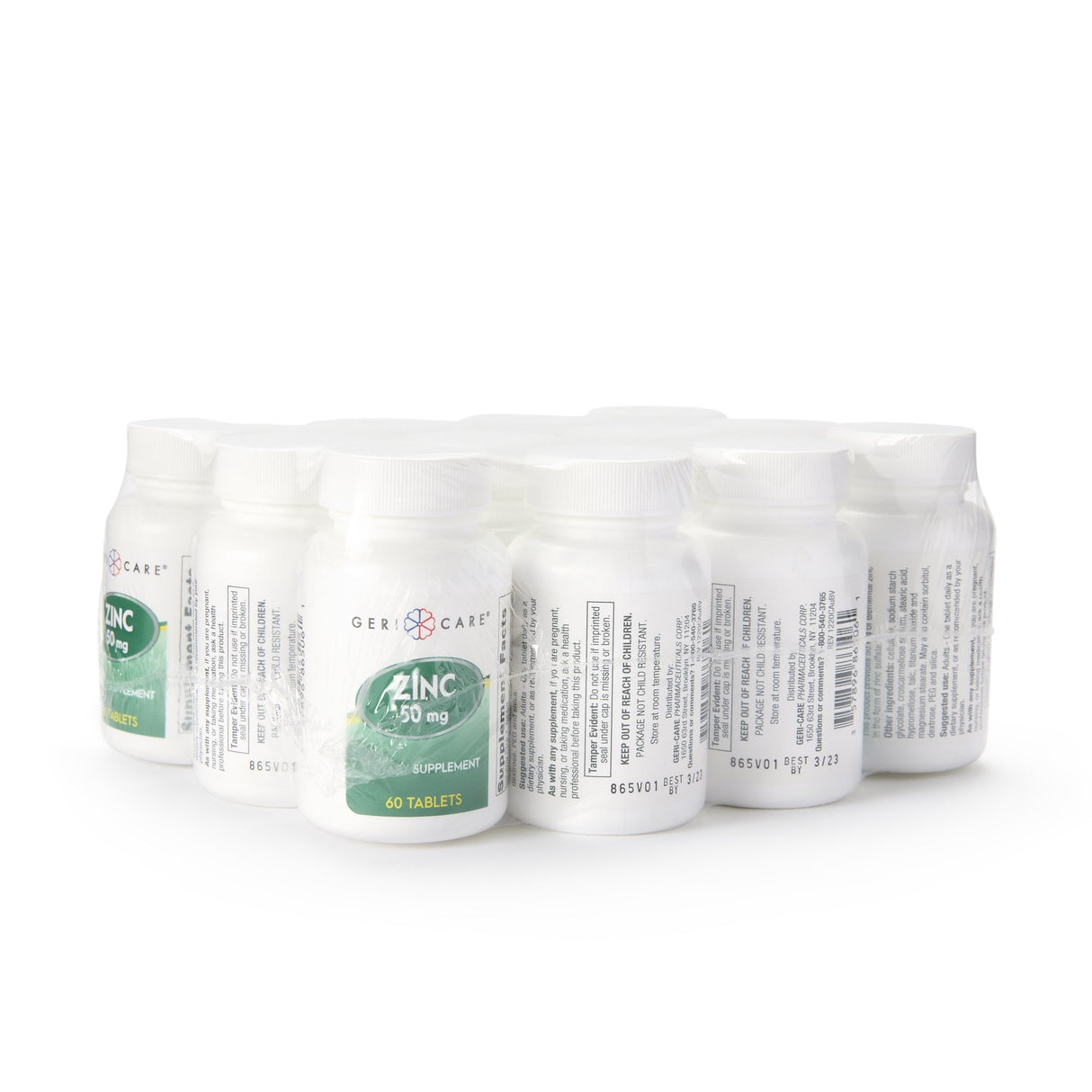 Mineral Supplement Geri-Care® Zinc Sulfate 50 mg Strength Tablet 60 per Bottle - BeHope