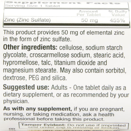 Zinc Sulfate Mineral Supplement Geri-care® Provides Elemental Zinc - BeHope