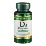 Vitamin Supplement Nature's Bounty® Vitamin D 1,000 IU Strength Softgel 100 per Bottle - BeHope