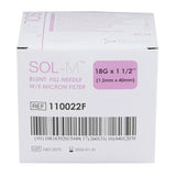Blunt Fill Needle SOL-M™ 18 Gauge Blunt - BeHope