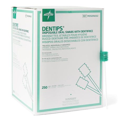 Oral Swab DenTips® Dentifrice Foam Tip 1 per Pack - BeHope