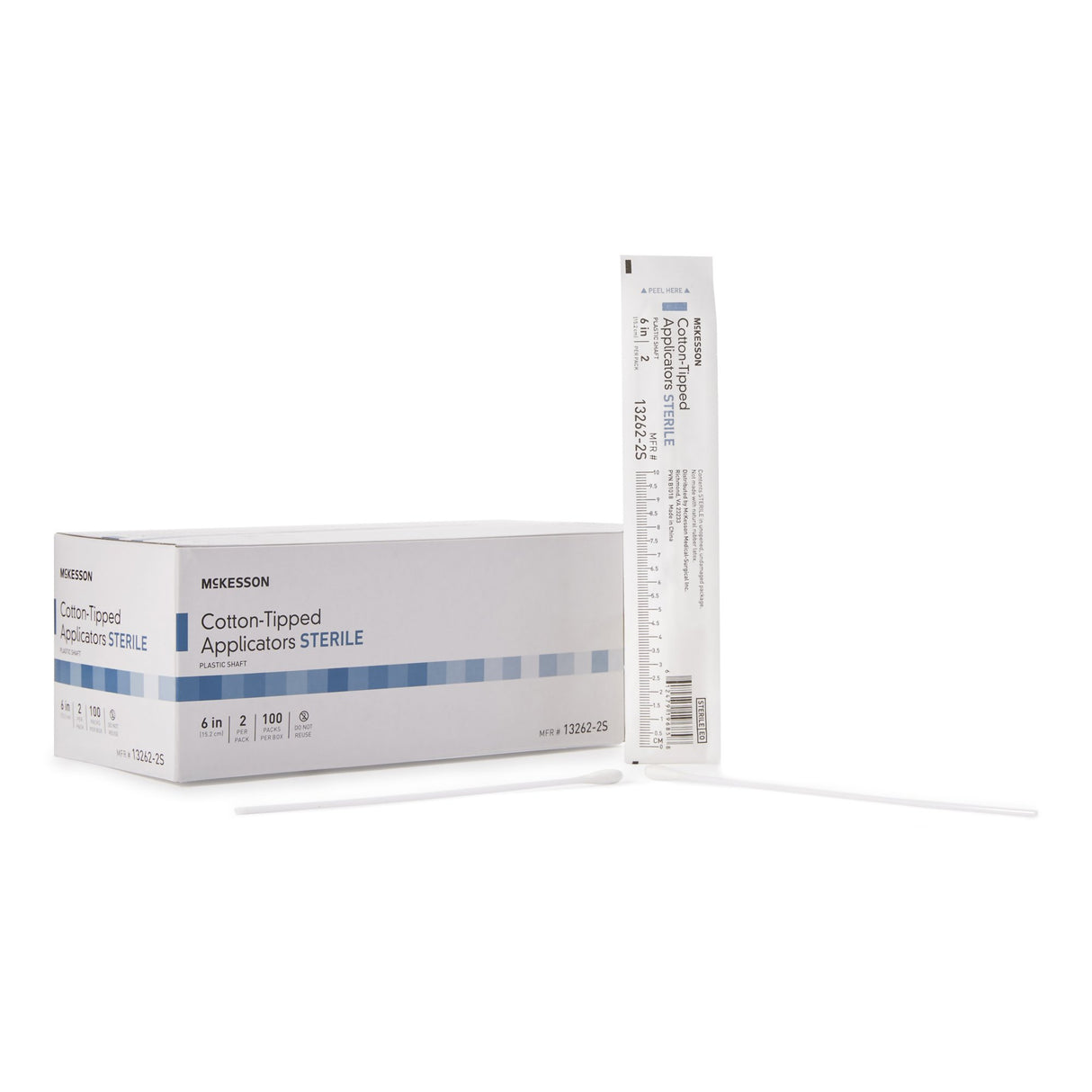 Mckesson Sterile Cotton Tip Applicators with Plastic Shaft - BeHope