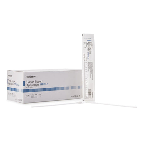Mckesson Sterile Cotton Tip Applicators with Plastic Shaft - BeHope