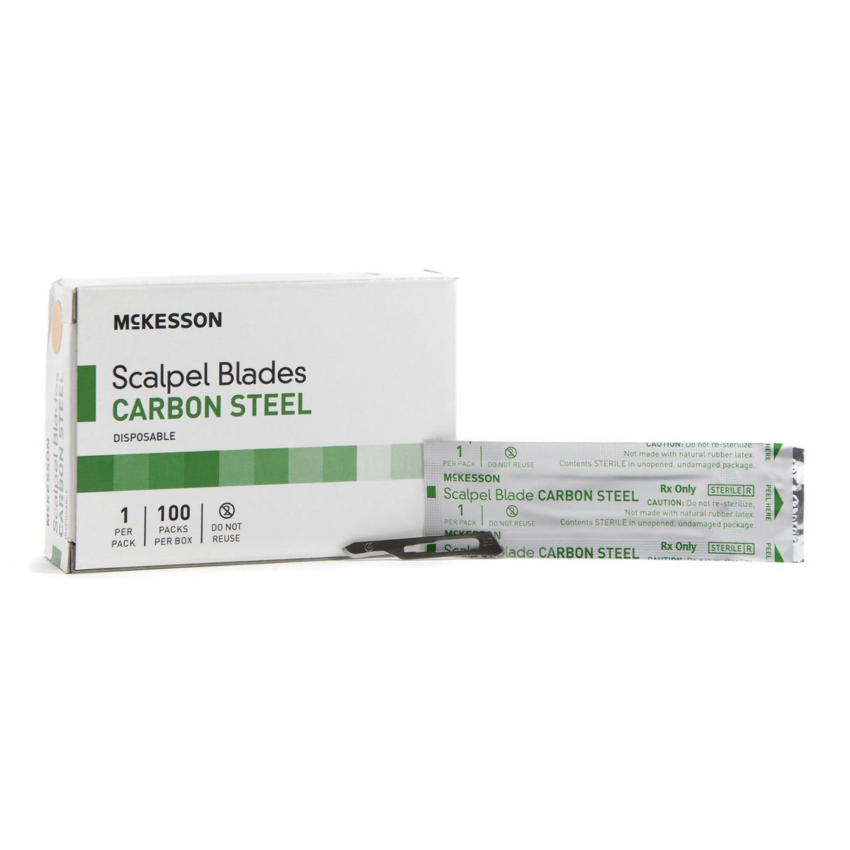 Surgical Blade McKesson Brand Carbon Steel No. 15 Sterile - BeHope