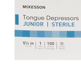 Tongue Depressor McKesson 5-1/2 Inch Length Wood Junior - BeHope