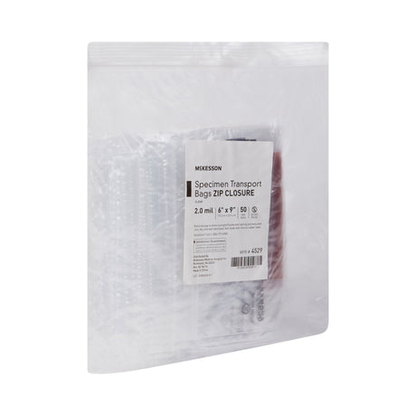 Specimen Transport Bag Mckesson Zip Closure Biohazard Nonsterile - BeHope