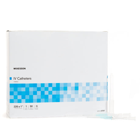 Peripheral Iv Catheter Mckesson Soft Flexible Radiopaque Straight Hub Non Blood Control Non-safety - BeHope