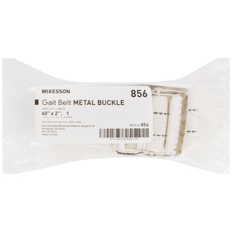 Gait Belt McKesson 60 Inch Length White Polyester - BeHope