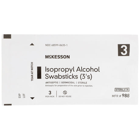 Mckesson Isopropyl Alcohol Impregnated Swabstick Sterile Skin Antiseptic - BeHope