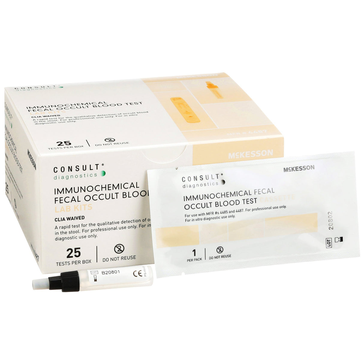 Fecal Occult Blood Test Kit Mckesson Consult™ Immunochemical CLIA Waived - BeHope