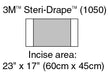 Surgical Drape 3M™ Steri-Drape™ Large Incise Drape 17 W X 23 L Inch Sterile - BeHope