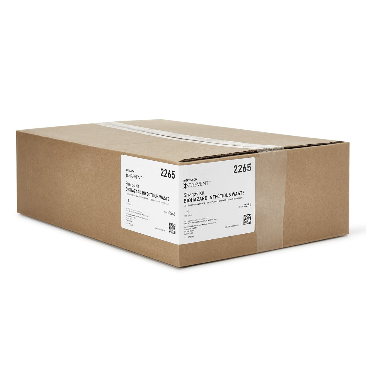 Sharps Container Cabinet / Wall Enclosure with Glove Box McKesson Prevent® Polypropylene Wall Mount Locking - BeHope