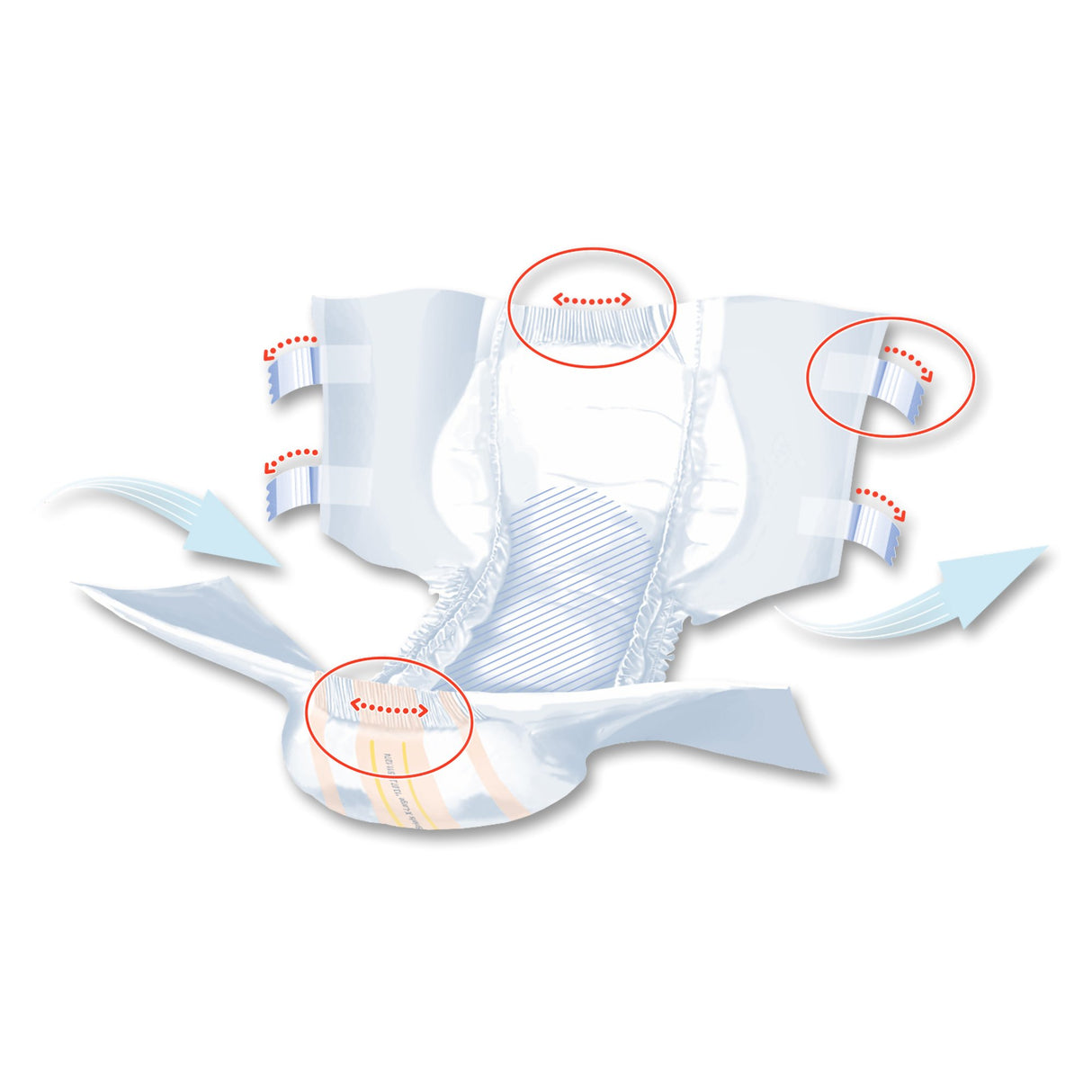 Unisex Adult Incontinence Brief Seni® Super X-Large Disposable Heavy Absorbency - BeHope