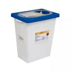 Pharmaceutical Waste Container Covidien® Sharp Safety White Base 18-3/4 H X 12-3/4 D X 18-1/4 W Inch Vertical Entry 12 Gallon - BeHope