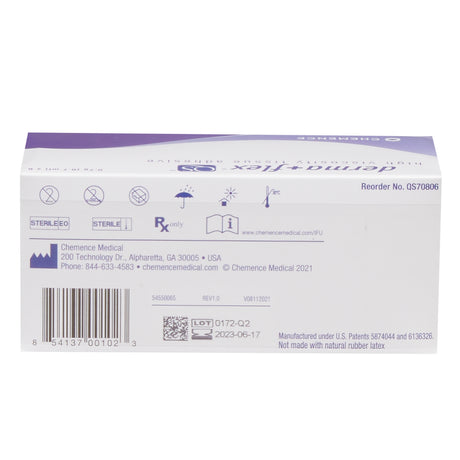 Skin Adhesive Derma+Flex® QS™ 0.7 mL High Viscosity Precision and Dome Applicator Tip 2-Octyl Cyanoacrylate - BeHope