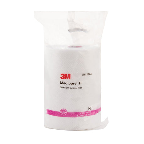 Perforated Medical Tape 3M™ Medipore™ H White 4 Inch X 10 Yard Soft Cloth NonSterile - BeHope