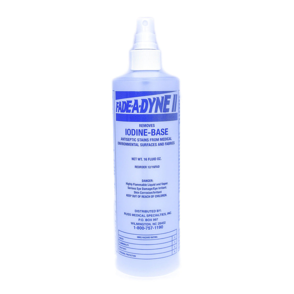 Povidone Iodine Stain Remover Fade-a-dyne Ii® Alcohol Based Pump Spray Nonsterile - BeHope