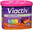 Joint Health Supplement Viactiv® Calcium / Vitamin D / Vitamin K 650 mg - 500 IU - 40 mcg Strength Chewable Tablet 60 per Box Caramel Flavor - BeHope