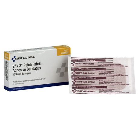 Adhesive Strip First Aid OnlyÂ® Fabric Tan 2 X 3 Inch Sterile - BeHope