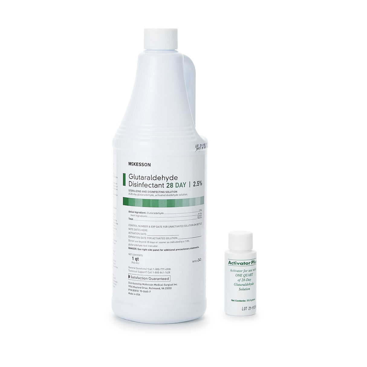 Glutaraldehyde High-Level Disinfectant REGIMEN® Activation Required Liquid 32 oz. Bottle Reusable - BeHope
