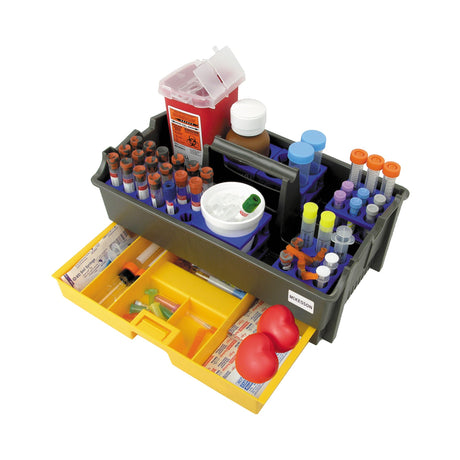 Phlebotomy Tray with Pull Out Drawer and Compact Design - BeHope