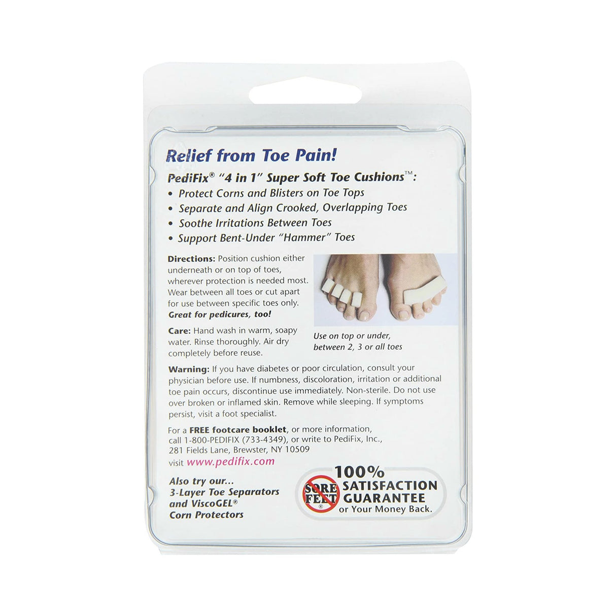 Toe Comb Polyfoam™ One Size Fits Most Without Fastening Toe - BeHope