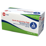 Alcohol Prep Pad Dynarex® 70% Strength Isopropyl Alcohol Individual Packet Large Sterile - BeHope