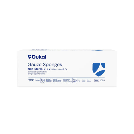Gauze Sponge Dukal™ 2 X 2 Inch 8-Ply NonSterile 200 per Pack - BeHope
